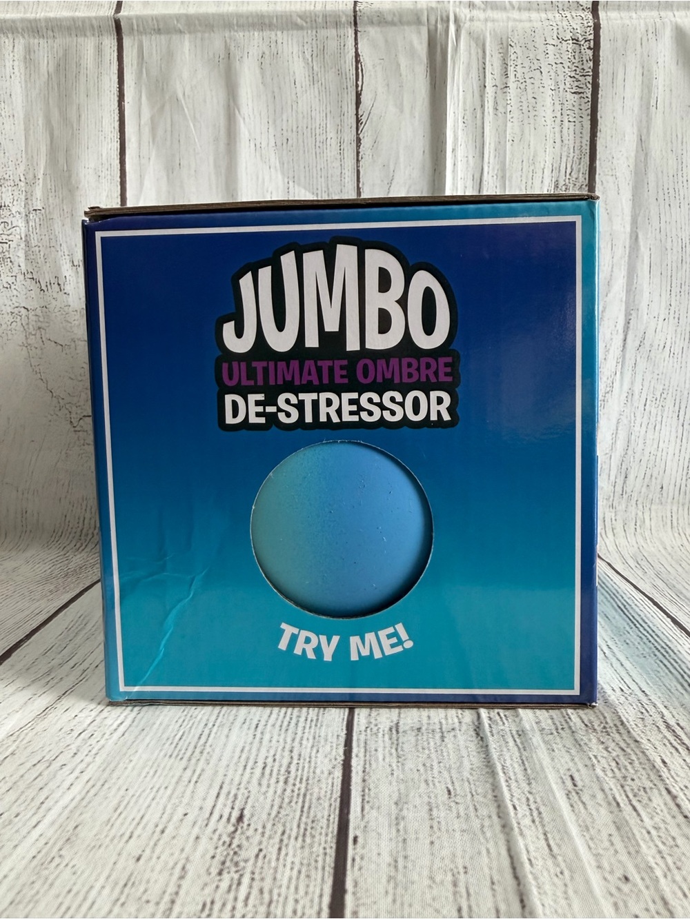 Crazy Fun Jumbo Blue Ombre Ultimate De-Stressor Squishy Ball Sensory